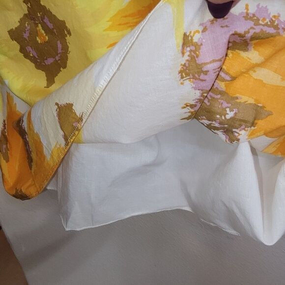 J Crew Floral Strapless Tunic Dress  Yellow mini Size Small - Picture 5 of 7